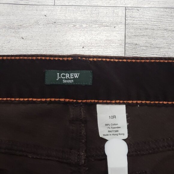 VTG J.Crew Corduroy Pants Womens 10R Boho Hippie Retro Country Western Y2K Choco - Picture 6 of 11